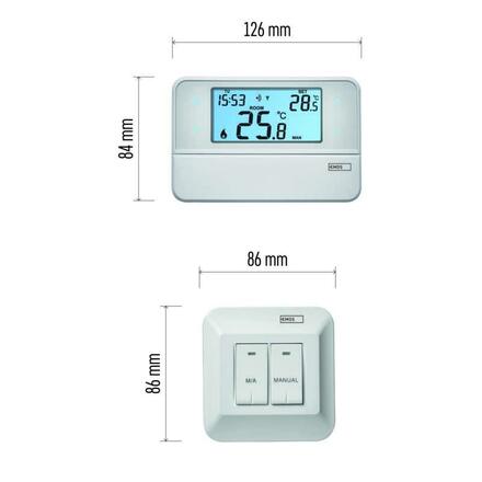 EMOS Pokojový termostat s komunikací OpenTherm, bezdrátový, P5616OT P5616OT