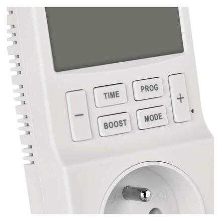 EMOS Termostat do zásuvky s funkcí digitálního časovače 2v1 P5660FR