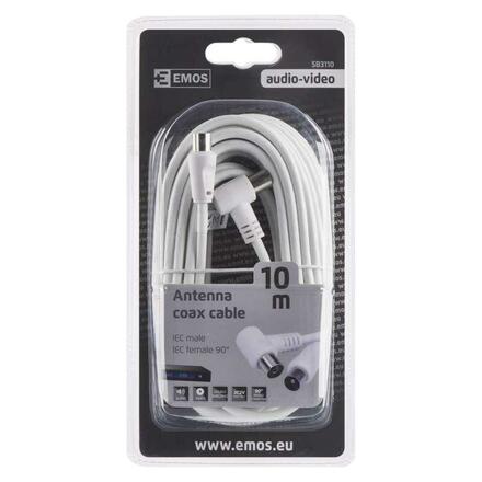 EMOS ANTÉNNÍ KOAX. KABEL 90° 10M 2333131100