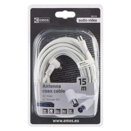 EMOS ANTÉNNÍ KOAX. KABEL 90° 15M 2333131150