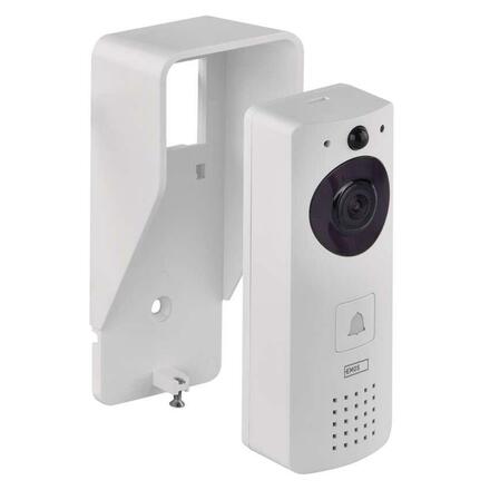 EMOS GoSmart Domovní bezdrátový bateriový videozvonek IP-09D s Wi-Fi a solárním panelem H4030