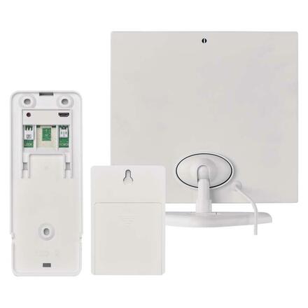 EMOS GoSmart Domovní bezdrátový bateriový videozvonek IP-09D s Wi-Fi a solárním panelem H4030
