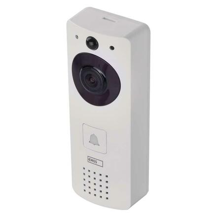 EMOS GoSmart Domovní bezdrátový bateriový videozvonek IP-09D s Wi-Fi a solárním panelem H4030