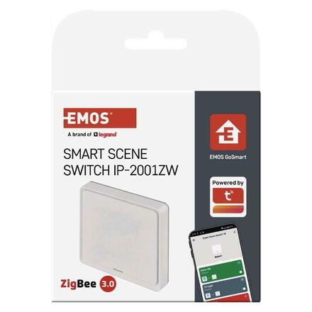 EMOS GoSmart Přenosný ovladač scén IP-2001ZW, ZigBee 3.0, 1-tlačítkový H5011