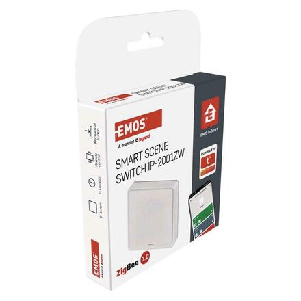 EMOS GoSmart Přenosný ovladač scén IP-2001ZW, ZigBee 3.0, 1-tlačítkový H5011