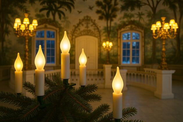 LED Souprava Gloria SVP-16 Imitace plamene, 16 bílých LED Filament 14V/0,2W