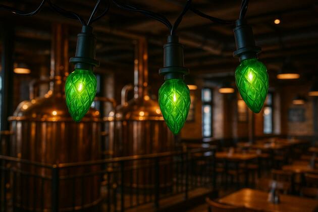 LED VENKOVNÍ souprava Šiška zelená, možnost prodloužení, černá kabeláž + napájecí trasformátor