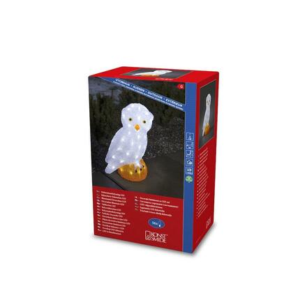 Sova 6186-203, 56 bílých LED, výška 36 cm, šířka 24 cm