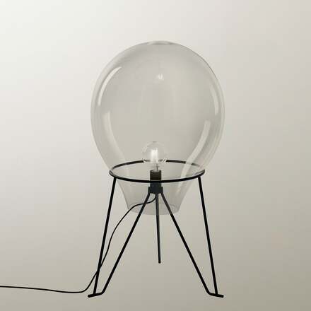 Stolní lampa Lume Azuma, průhledná, 1xE27, 38x63 cm