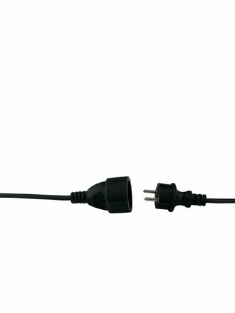 Kabel se svítidly PICNIC, černý, 10 x E27, IP44, s vidlicí Schuko, 10 m