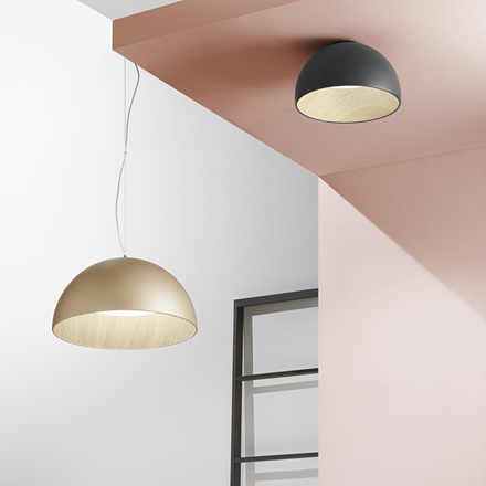 Stropní LED svítidlo COCO černá, 30 W, 3300 lm, CCT, 35x23 cm