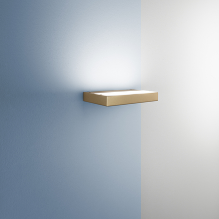 Nástěnné LED svítidlo EIDOS zlatá, 20/30/40 W, 5440 lm, CCT, 24x15x3,5 cm