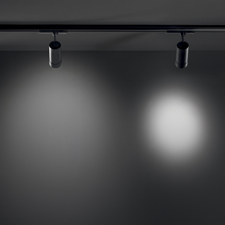 Třífázový lištový LED reflektor EXPLORER černý, 30 W, 3000-4000 K, pr. 71x167 mm
