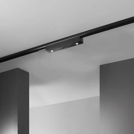Svítidlo 3f HELP černá, polykarbonát, LED 2 W, 250 lm, 4000 K, nouzové baterie 3 h, 6,7x31,5x6,1 cm