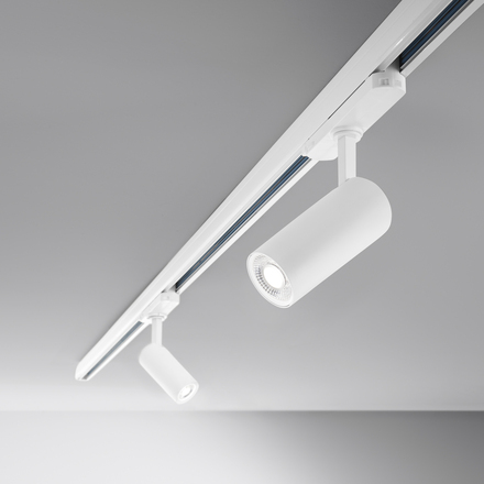 Třífázový systém PROIETTORE A BINARIO LED JET 40HL bílá, 40 W, 3000-4000 K, pr. 80x180x150 mm