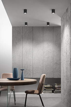 Stropní LED svítidlo Manor (kulaté, černé) 7 W, 820 lm, CCT 3000 / 4200 / 6500 K, pr. 9x10 cm