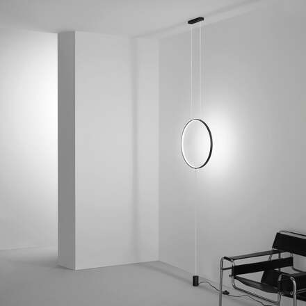 Závěsná lampa PIANTANA LED PORTAL černá 20 W 2400 lm CCT 50x50x400 cm