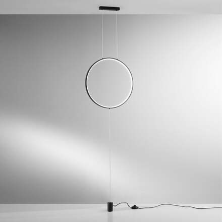 Závěsná lampa PIANTANA LED PORTAL černá 20 W 2400 lm CCT 50x50x400 cm
