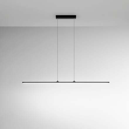 Závěsné svítidlo LED SHANGHAI černá 29 W 3250 lm 3000 K 100x1,2x150 cm