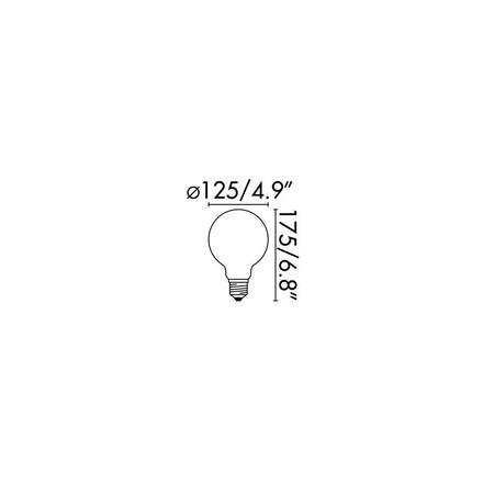 FARO LED žárovka GLOBE filament E27 4W 2700K