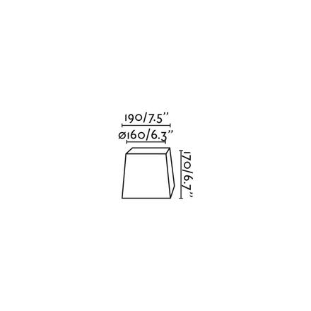 FARO Stínidlo textilní, černá, pr.190x170