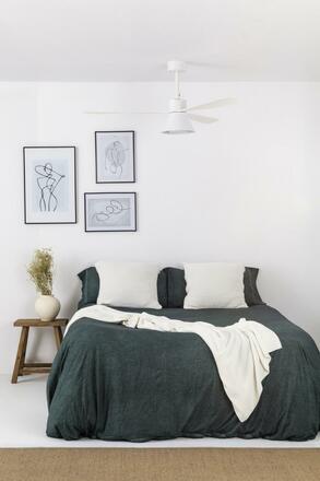 FARO AMELIA L CONE LED stropní ventilátor, bílá