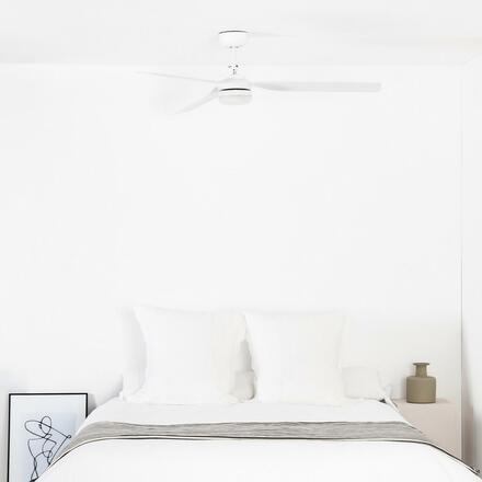 FARO PUNT M LED, bílá, stropní ventilátor s DC motorem