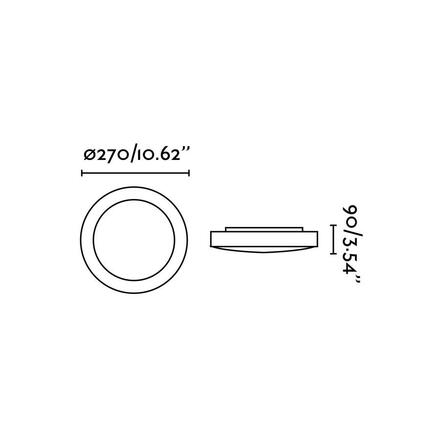 FARO LOGOS 270 stropní svítidlo, bílá