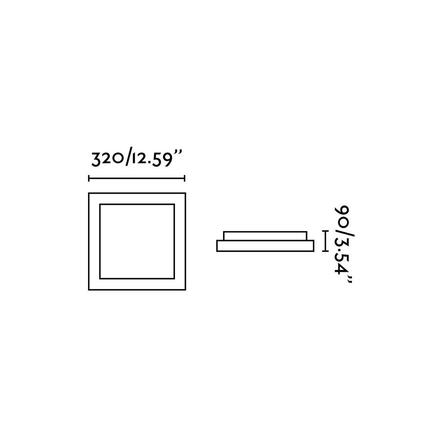 FARO TOLA 320 stropní svítidlo, bílá