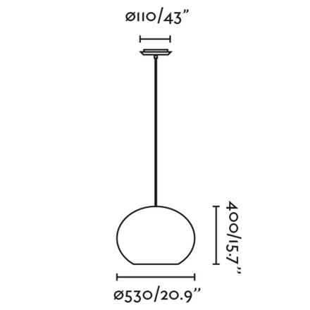 FARO HAKA 530 závěsné svítidlo, černá/ratan