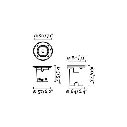 FARO GEISER 180 zapuštěný wall washer