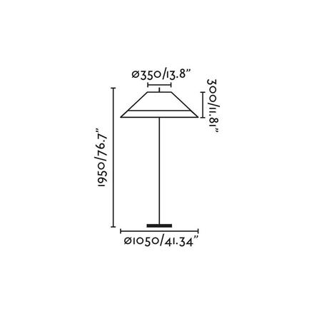 FARO SAIGON OUT C100 stojací lampa, šedá/béžová 2M