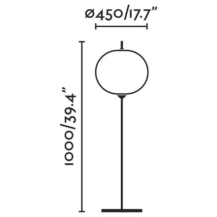 FARO SAIGON šedá/bílá stojací lampa 1M R45