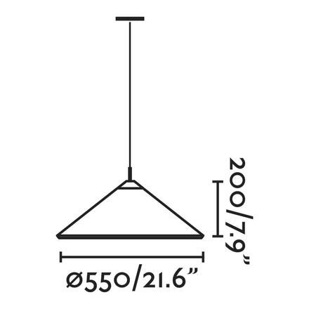 FARO SAIGON šedá/matná bílá, závěsné svítidlo R55