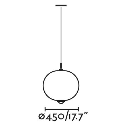 FARO SAIGON šedá/bílá, závěsné svítidlo R45