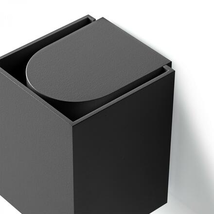 FARO KOV 1L nástěnné svítidlo hranaté, černá 3000K 23°