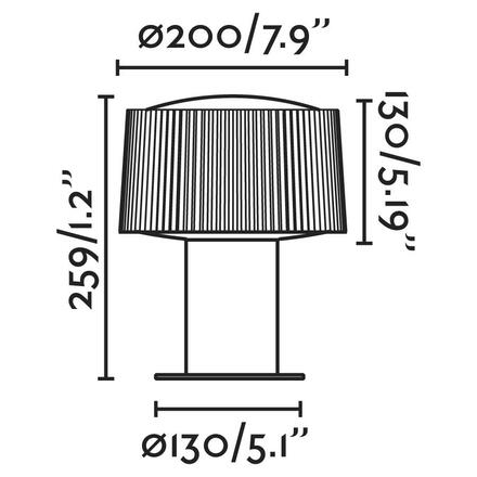 FARO MUFFIN sloupková lampa, tmavě šedá, H300