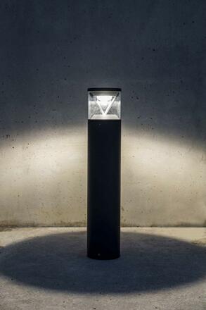 FARO RUSH sloupková lampa, tmavě šedá, 3000K 360st DALI