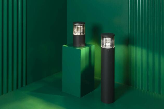 FARO SCREEN sloupková lampa, tmavě šedá, 2700K 360st 25cm wide DALI