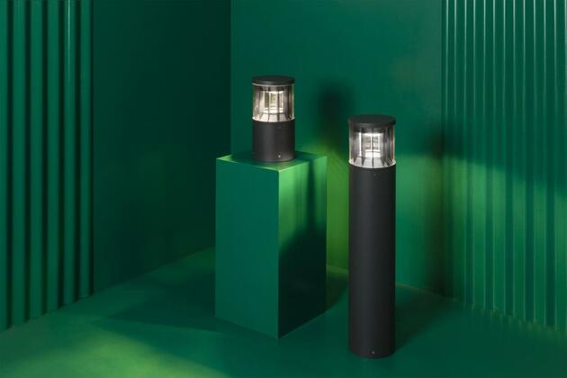 FARO SCREEN sloupková lampa, tmavě šedá, 3000K 360st 80cm