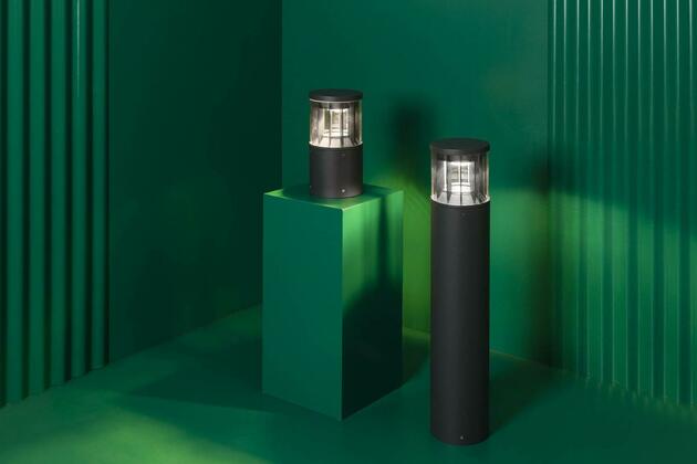 FARO SCREEN sloupková lampa, tmavě šedá, 4000K 180st 80cm