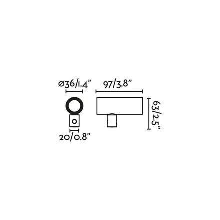 FARO CLAP bodové svítídlo, černá 6W 2700K 38°