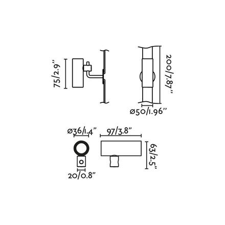 FARO CLAP lampa s držákem na strom 6W 3000K 38st. 24V