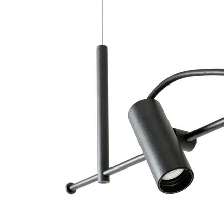 FARO CLAP závěsné svítidlo lineární, černá 3x6W 3000K 38st.