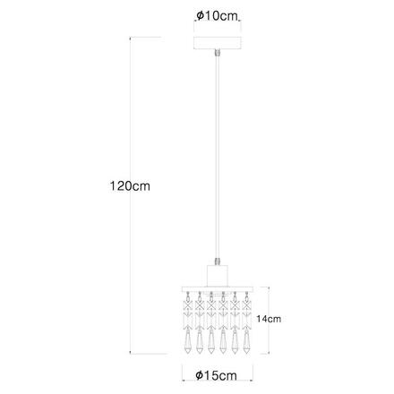 GLOBO COMMA 15533H Závěsné svítidlo