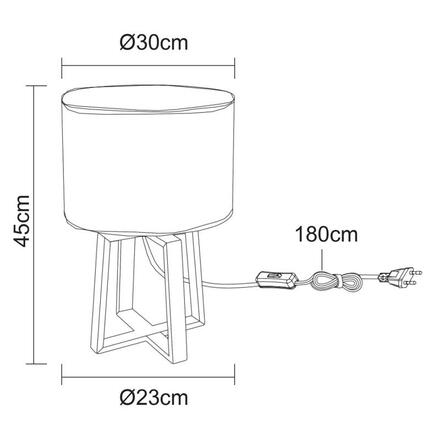 GLOBO MORITZ 21621B Stolní lampa