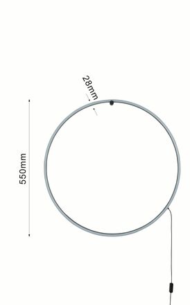 GeeTi Nástěnné svítidlo Scopello 18W 1800lm 2700-6000K černá
