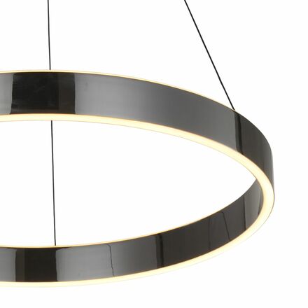 GeeTi Závěsné svítidlo Marling 50W 5000lm 3000K černý chrom