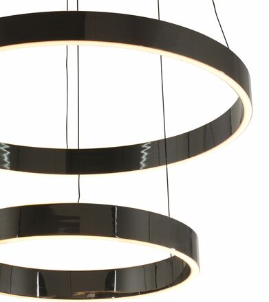 GeeTi Závěsné svítidlo Marling 80W 8000lm 3000K černý chrom