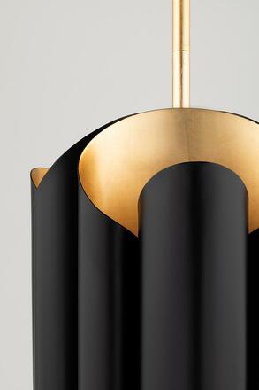 HUDSON VALLEY nástěnné svítidlo BANKS ocel zlatá/černá E27 2x40W 8500-GL/BK-CE